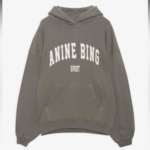 Anine Bing Harvey Sweatshirt in Dusty Olive